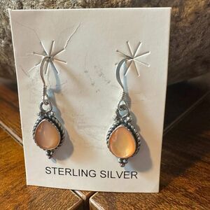 MysticAura: Sterling Silver & Opal Drop Earrings Gift